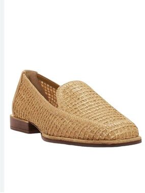 Vince Camuto Woven Light Brown Slip-On Loafers